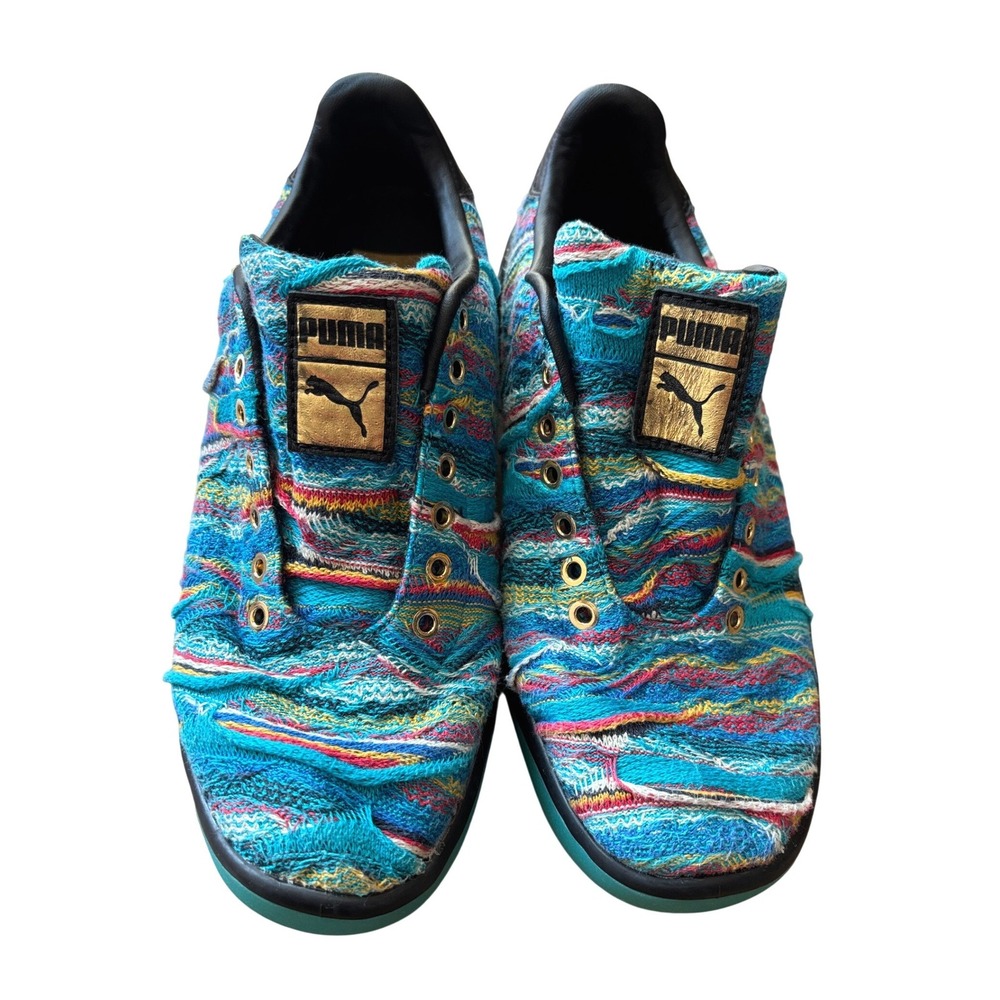 PUMA Clyde Coogi Style Multicolor Knit Sneaker Mens 8 Vibrant Rare 367973-01